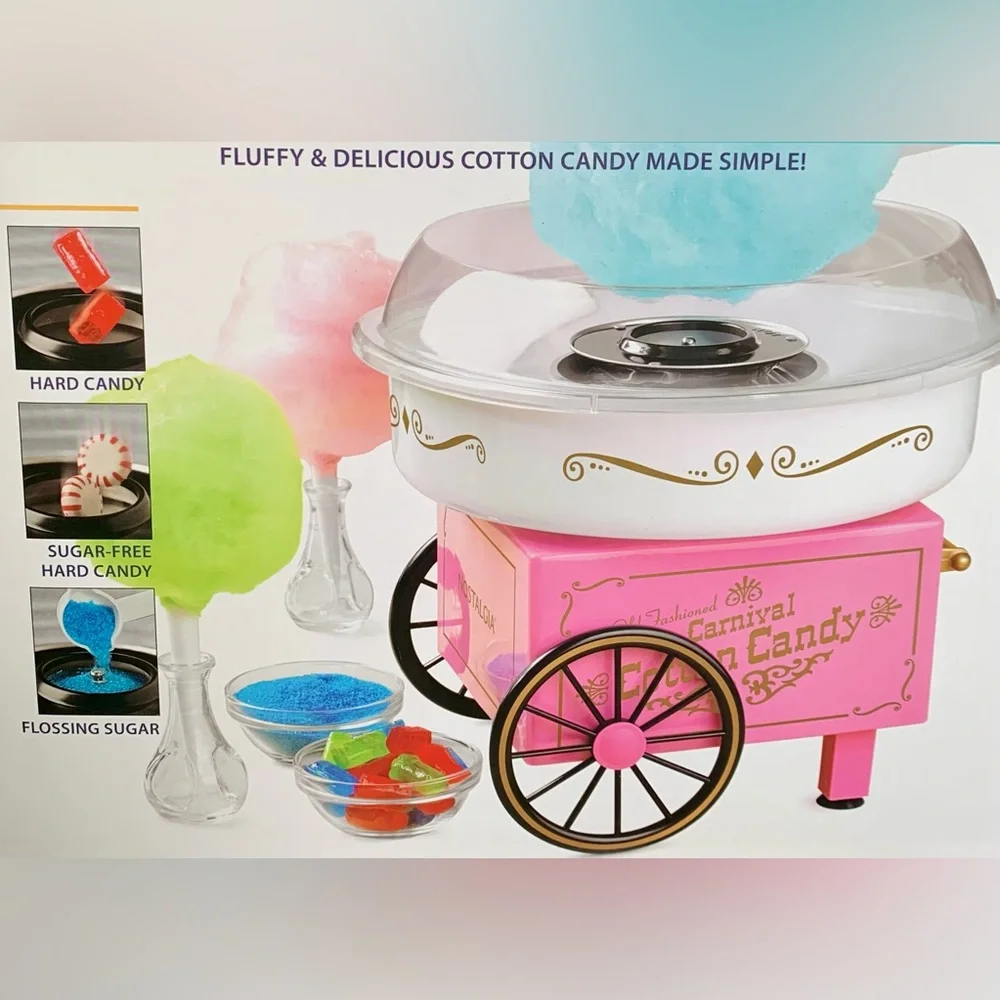 Cotton Candy Machine vintage party pink mini food bridal shower bachelorette